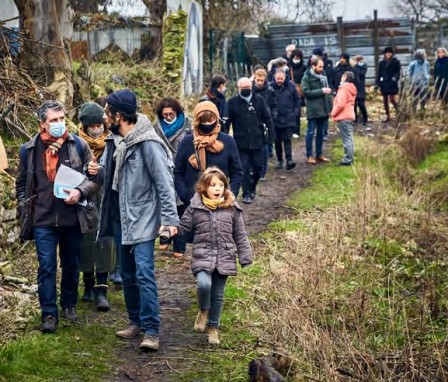 La visite des Murs à pêches, le 22 janvier., fév. 2022